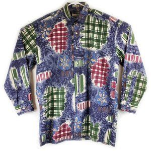 Burma Bibas Men's Button Up Shirt Size M Cotton